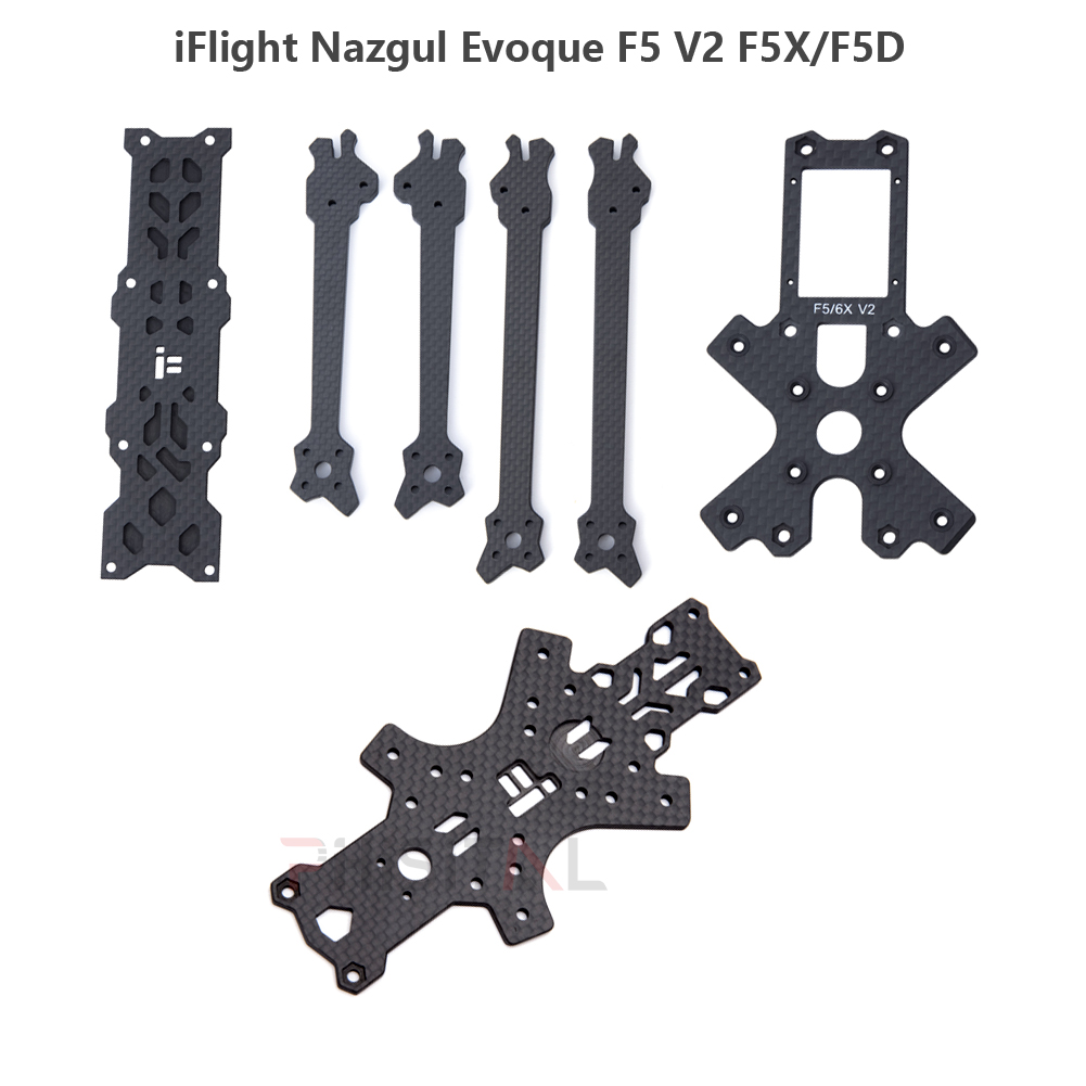Analog Fpv Camera - Iflight-サイドパネル,センタープレート,トッププレート,ボトムプレート,アーム,オリジナル,nazgul evoque f5 v2 f5x f5d