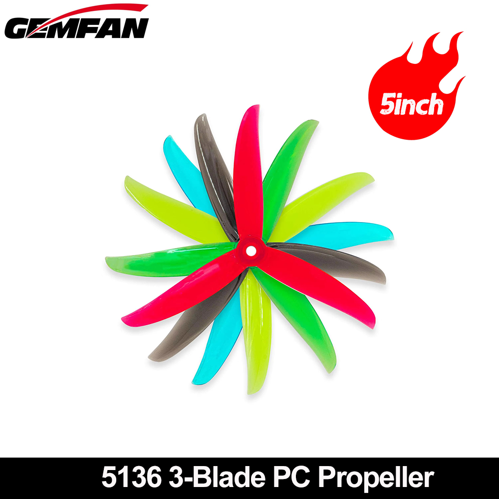 5 Inch Propeller - Gemfan VANOVER 5136 3 ブレード PC