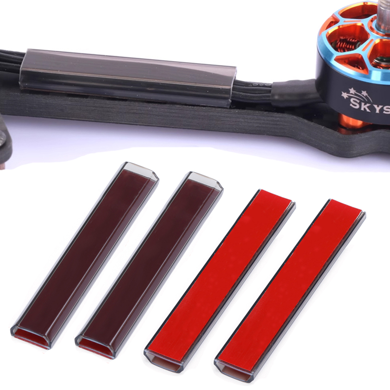 Brushed Drone Motor - 4 個 RC ブラシレスモーターワイヤーカバー保護チューブワイヤーシールドロング 45 ミリメートル