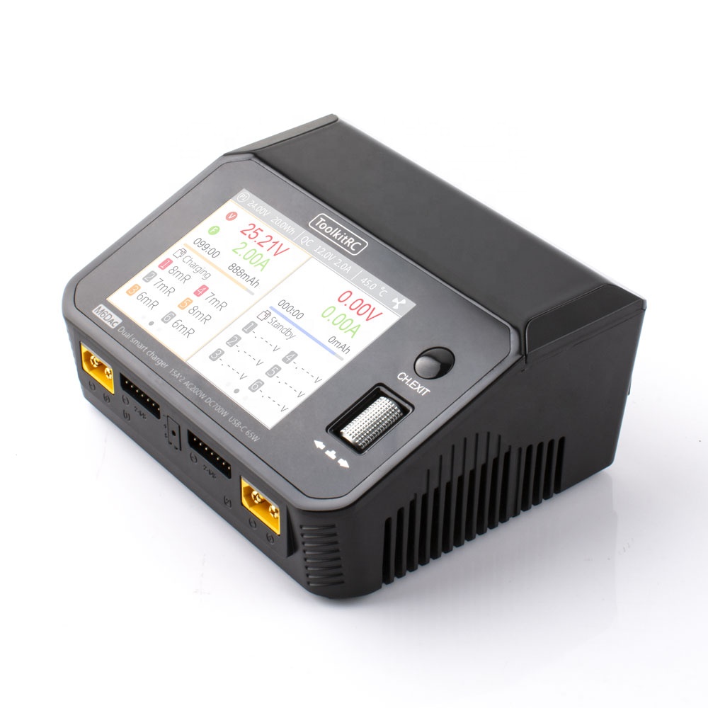 Lipo Battery 6S - Toolkitrc M6DAC 350W×2 USB-C 65W AC/DC