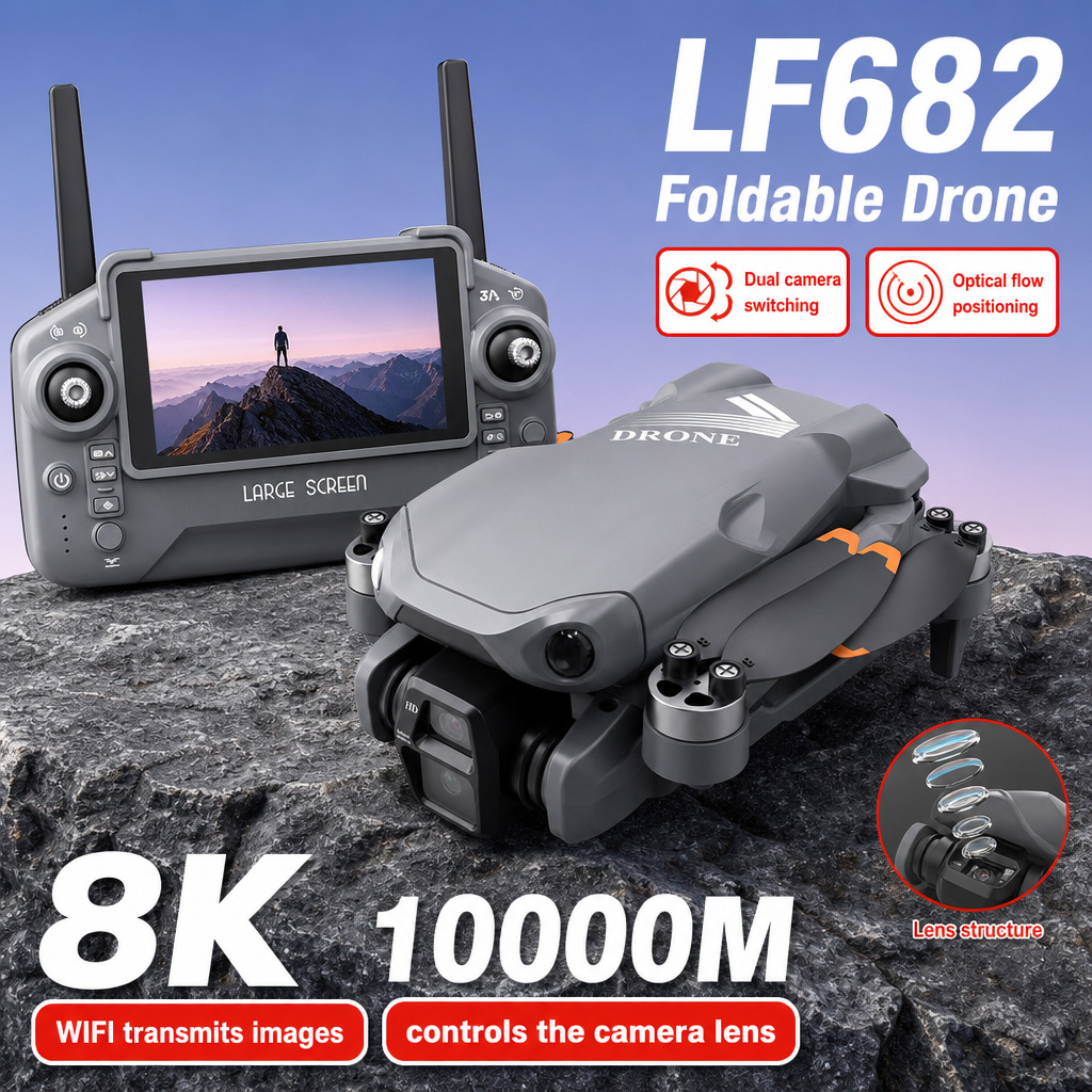 Dji Mini Drone - 空撮写真 LF682 ドローン 8K HD デュアルカメラ