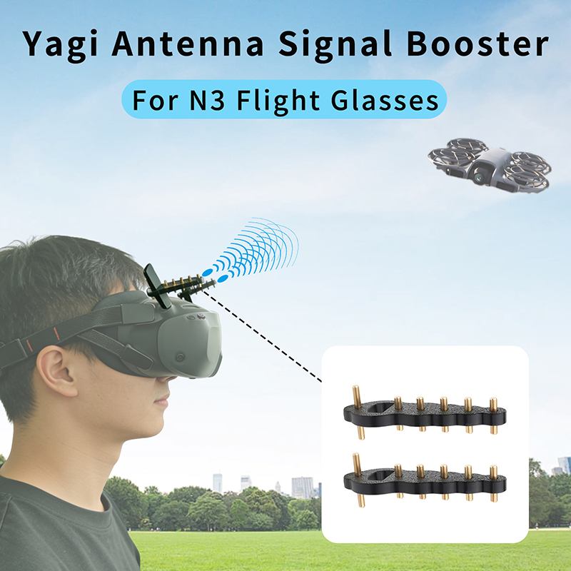 Drone Goggles Dji - DJI NEO2/Avata2ドローン用フライトグラスゴーグルN3八木アンテナ信号ブースターアンプ信号範囲拡張Neoアクセサリー