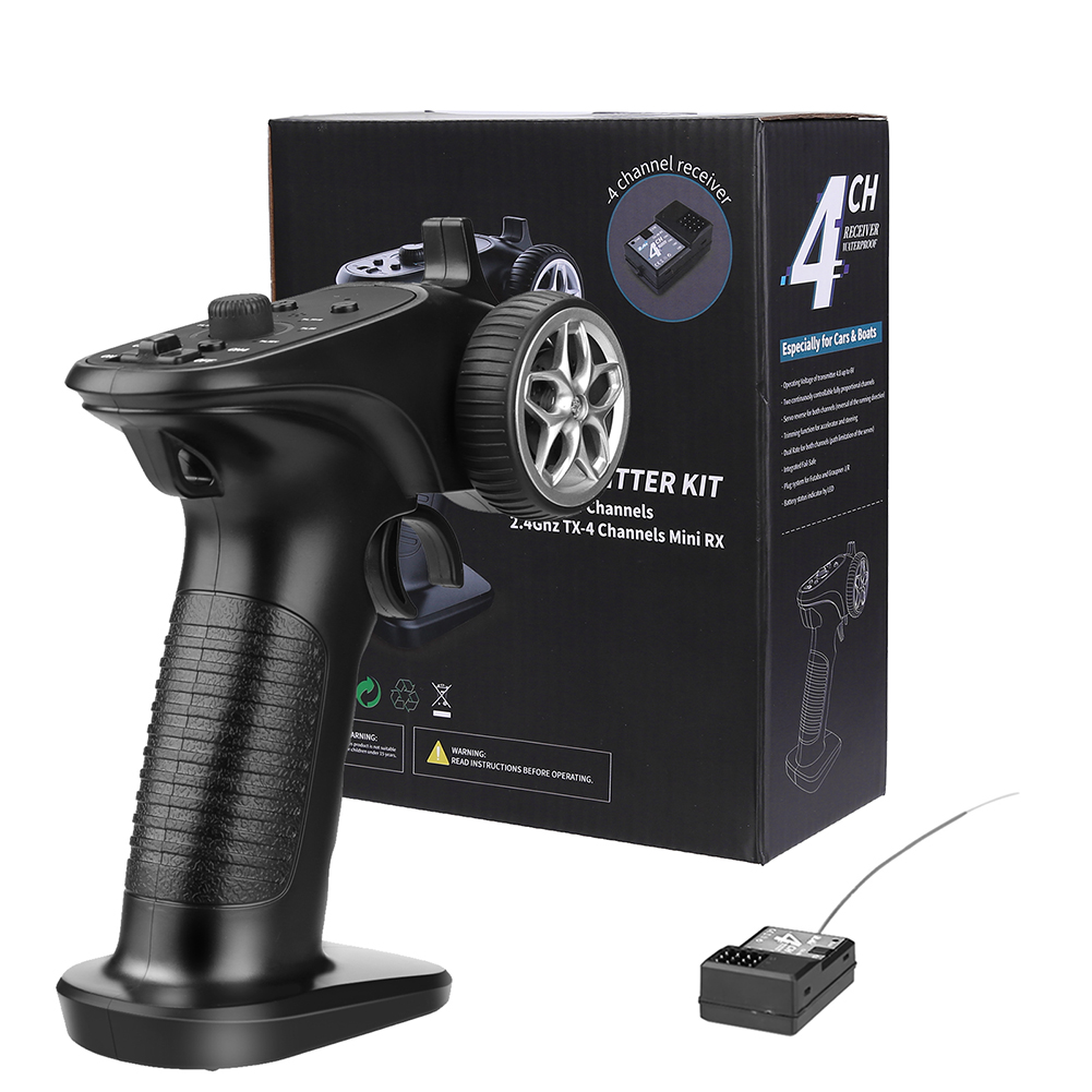 Radio Transmitter 2.4Ghz - GA-4H-TX 4CH 2.4GHz リモートコントロールデジタル無線送受信機 RC 1/8