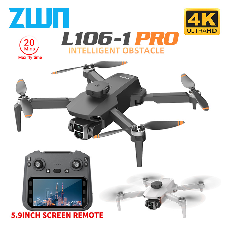 Brushed Drone Motor - L106-1PRO GPS プロフェッショナルドローン 4K HD カメラスクリーンリモート