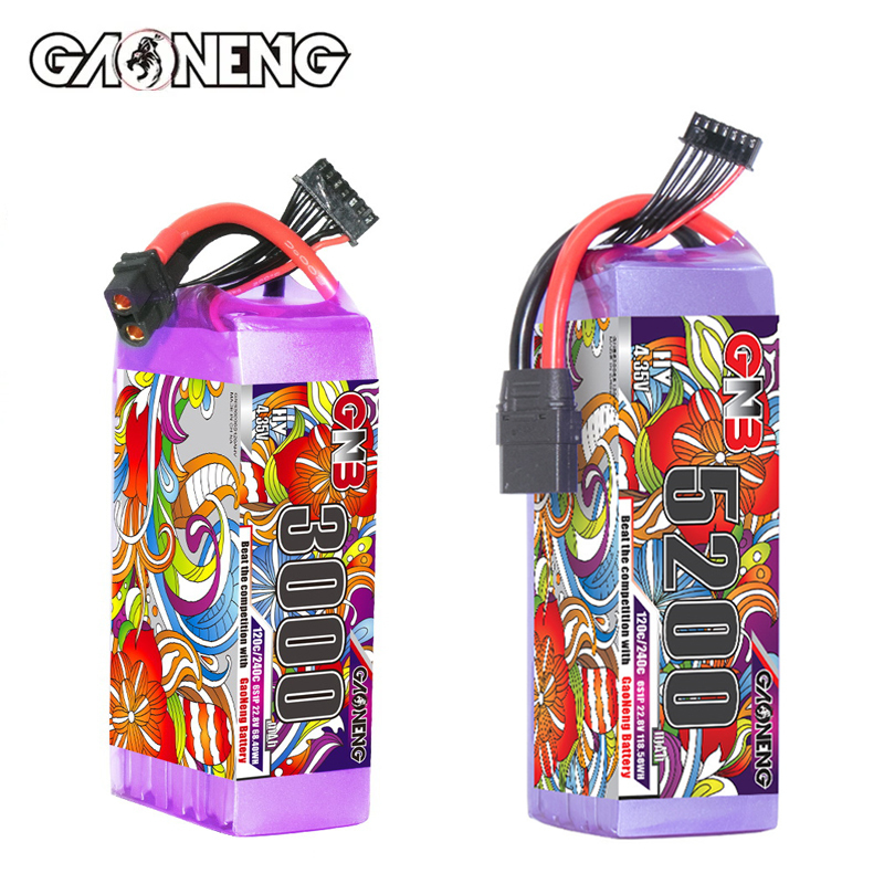 Lipo Battery 6S - GNB リポバッテリー 6S 22.8V 3000mAh 5200mAh