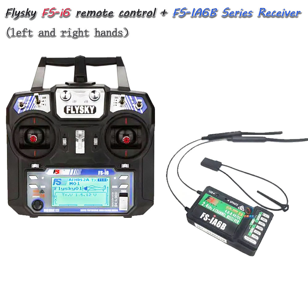 Radio Transmitter 2.4Ghz - FS-i6 6CH 2.4GHz AFHDS 2A無線システム、Flysky送信機とFS-iA6B受信機付き、RCマルチローターFPVドローン用