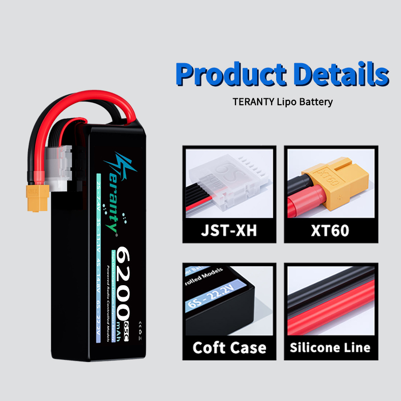 TERANTY 6S 6200mAh リポバッテリー 22. - Lipo Battery 6S のレビューと価格