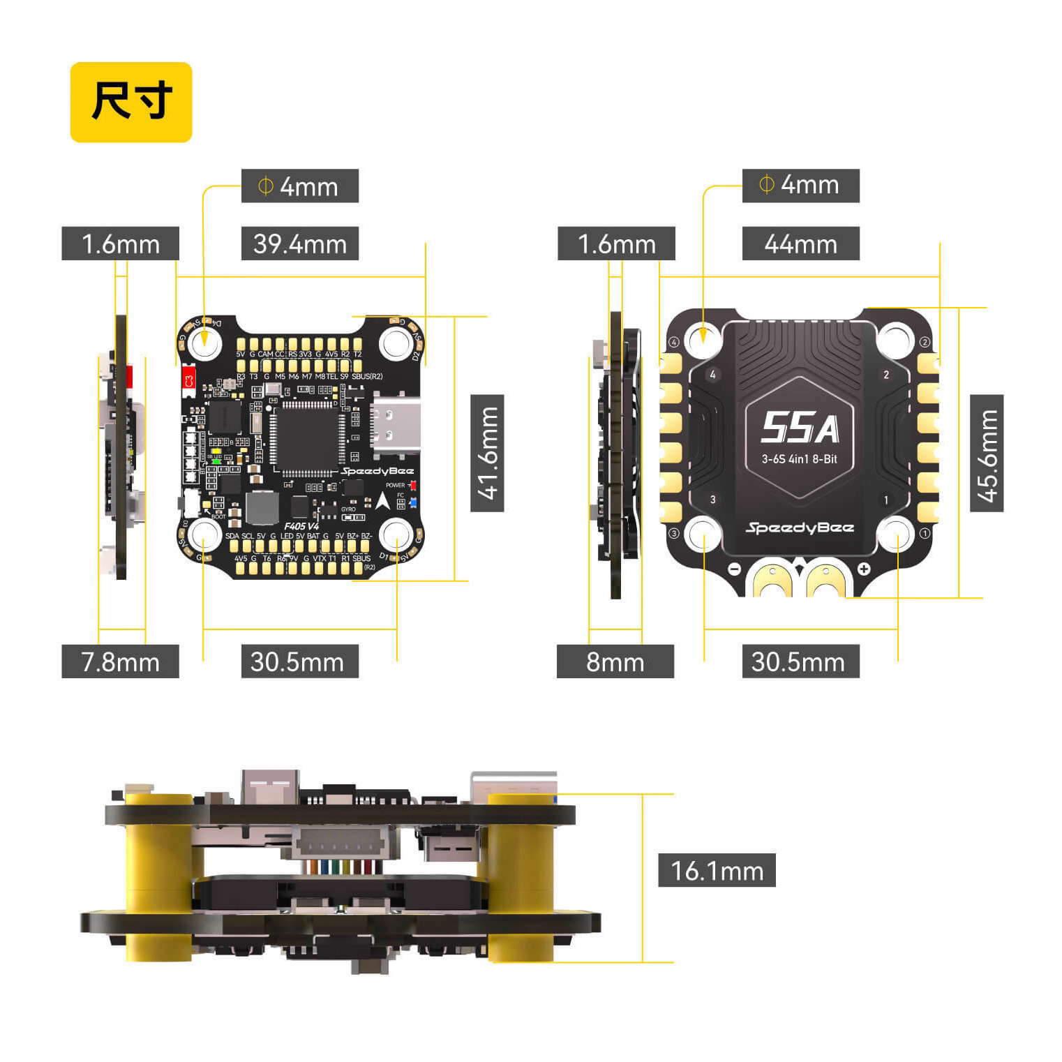 SpeedyBee F405 V4 BLS 55A 30x3 - F405 Flight Controller のレビューと価格