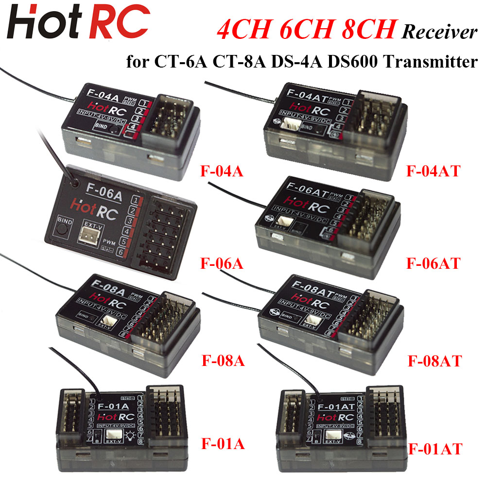 HOTRC 2.4Ghz 4/6/8チャンネル F-04A  - Radio Transmitter 2.4Ghz のレビューと価格