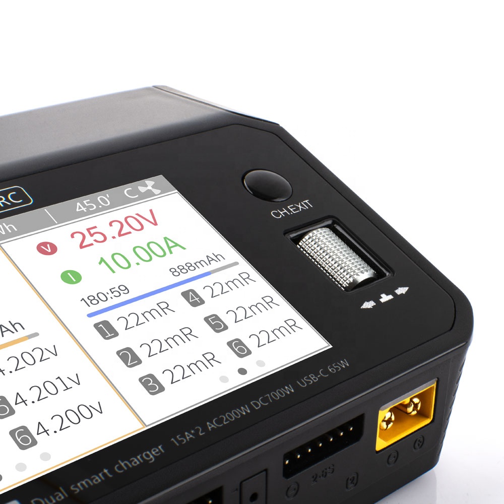 Toolkitrc M6DAC 350W×2 USB-C 6 - Lipo Battery 6S のレビューと価格