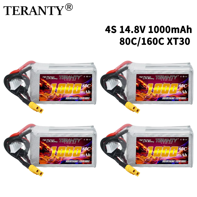 TERANTY 4S 1000mAh 14.8V 80C/1 - Lipo Battery 4S のレビューと価格