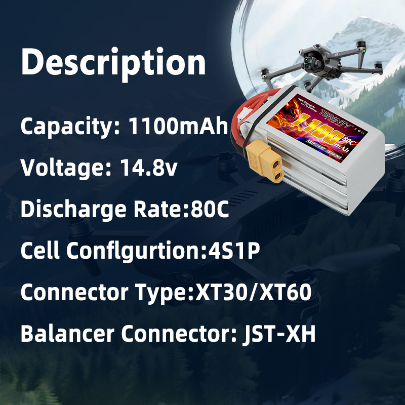 TERANTY 4S 1100mAh 80C/160C リポ - Lipo Battery 4S のレビューと価格