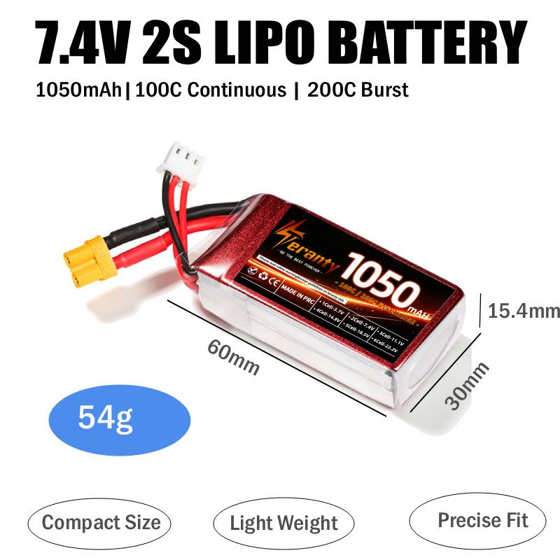 2個入り 1050mAh 2S 3S 4S RC リポバッテ - Lipo Battery 4S のレビューと価格
