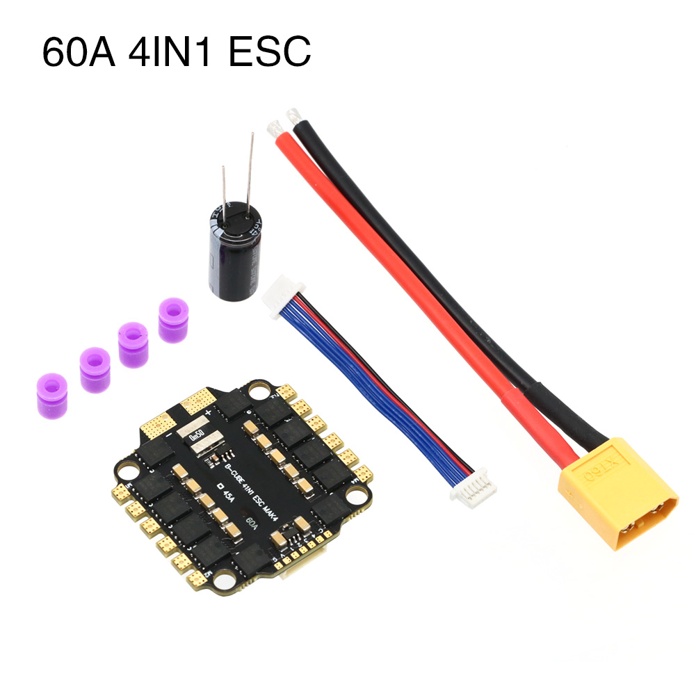 UAngel 4IN1 45A 60A ESC BLHELI - Lipo Battery 6S のレビューと価格