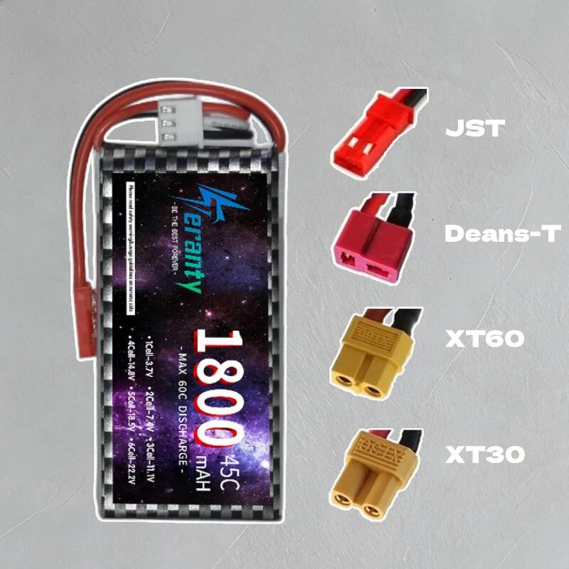 TERANTY 2S 3S 4S 1800mAh リポバッテ - Lipo Battery 4S のレビューと価格