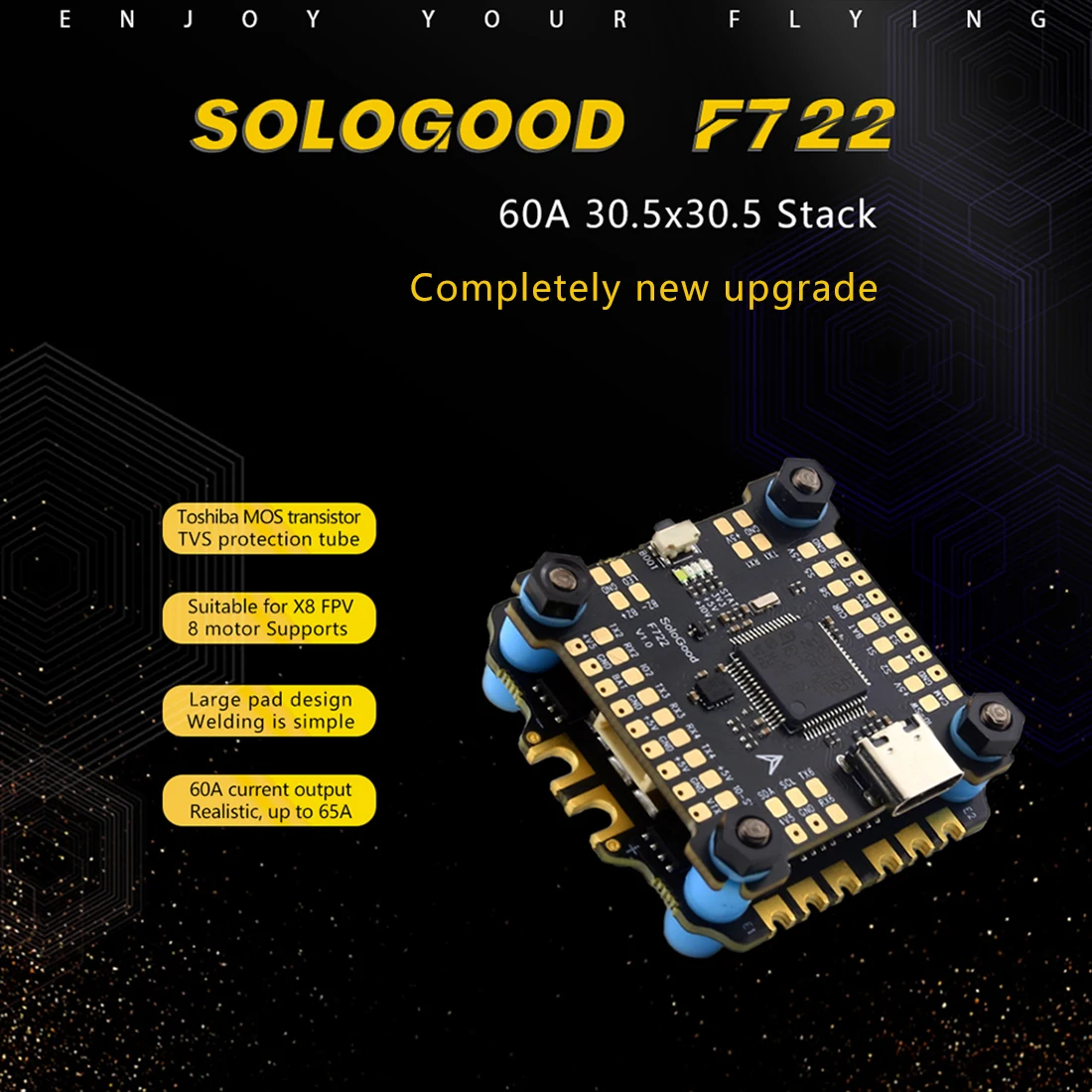 SoloGood F722 60A スタック ICM4268 - F722 Flight Controller のレビューと価格