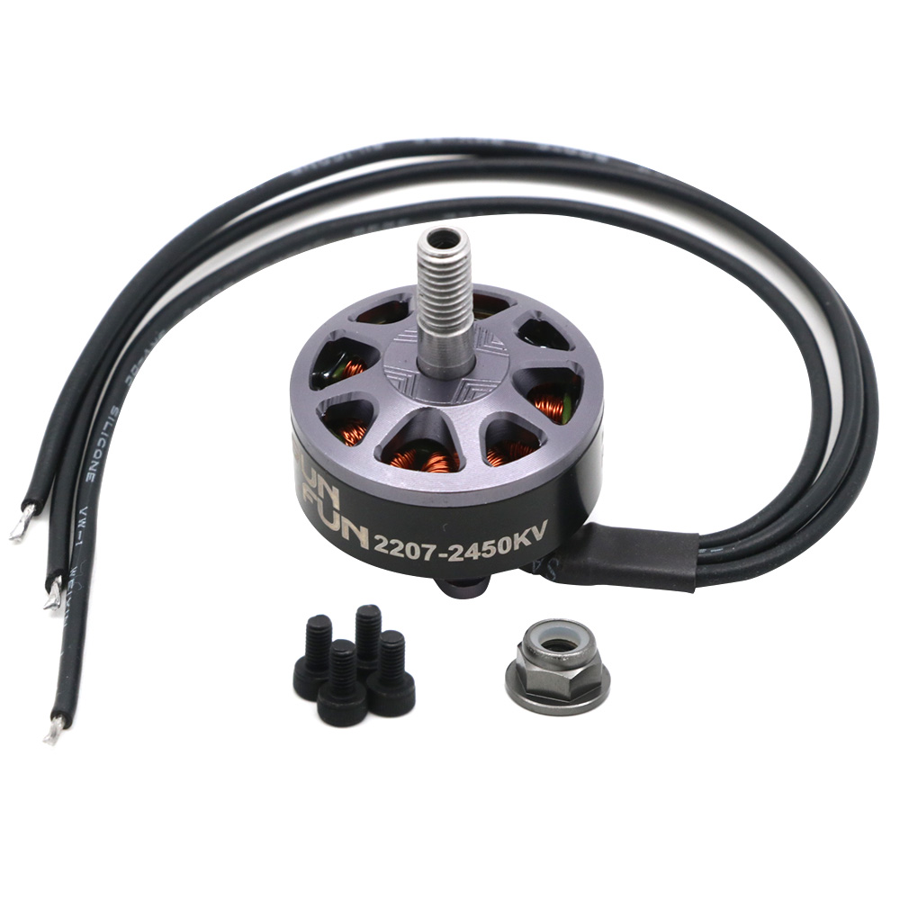 1/4個セット Sun Fun 2207 ブラシレスモーター - Brushed Drone Motor のレビューと価格