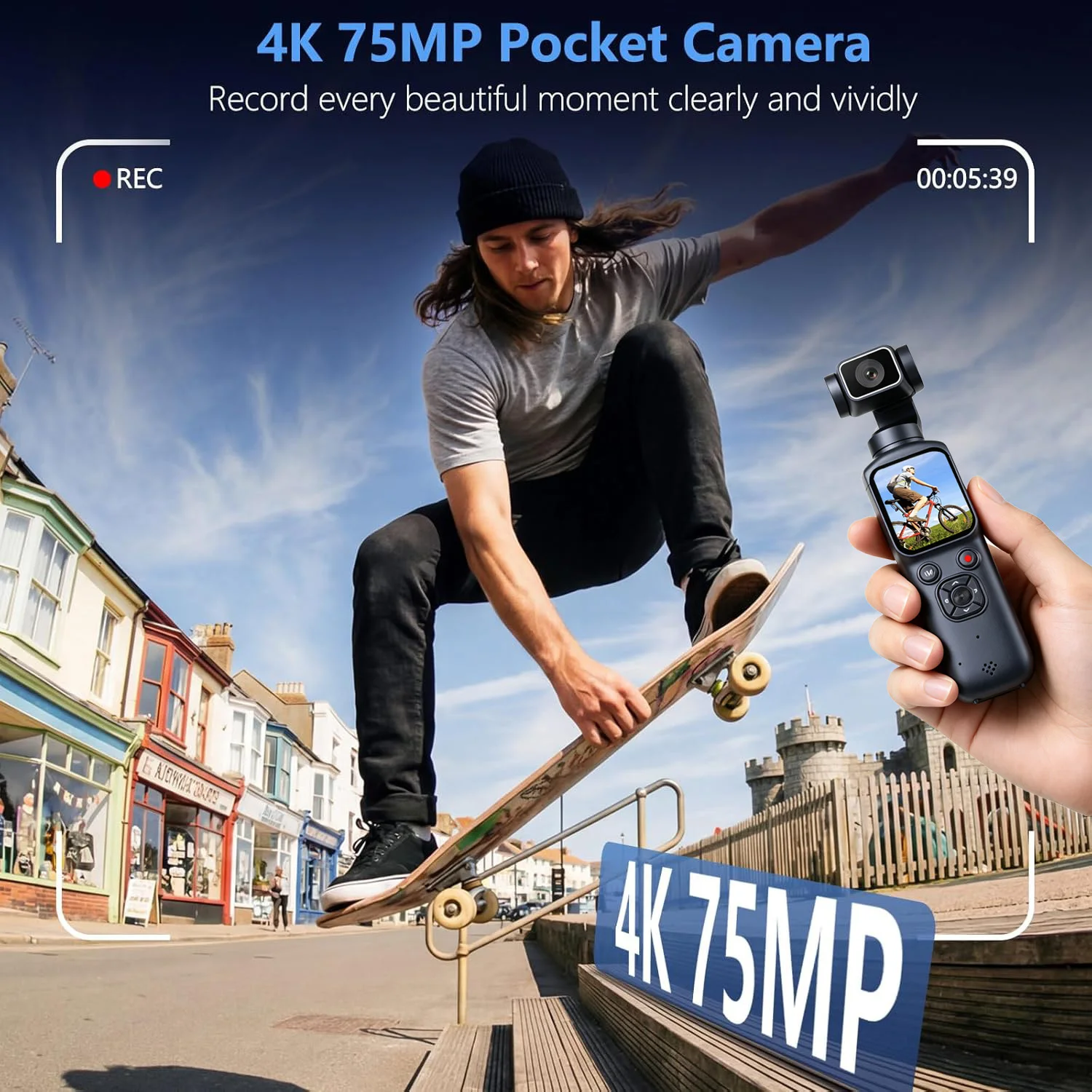 新型4Kアクションカメラ330 °   顔追跡ジンバルスタビ - Runcam Camera のレビューと価格