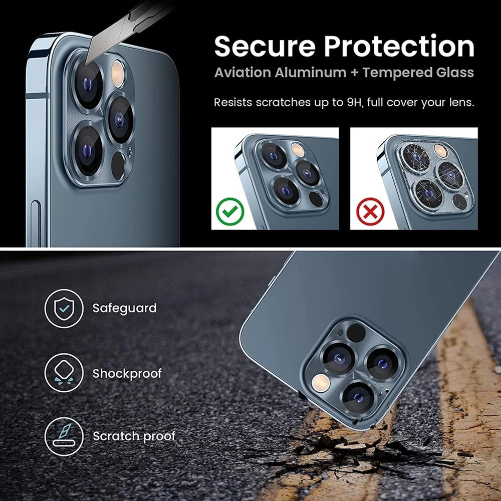 5個入り 9H強化ガラス製メタルカメラレンズプロテクター、傷 - Runcam Camera のレビューと価格