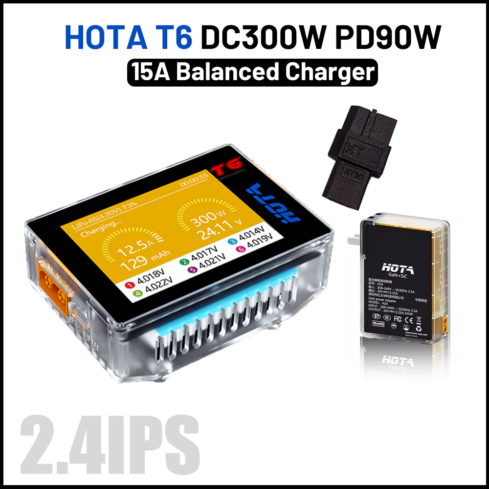 Hota-インテリジェントリポバランスチャージャー,lihv - Lipo Battery 6S のレビューと価格