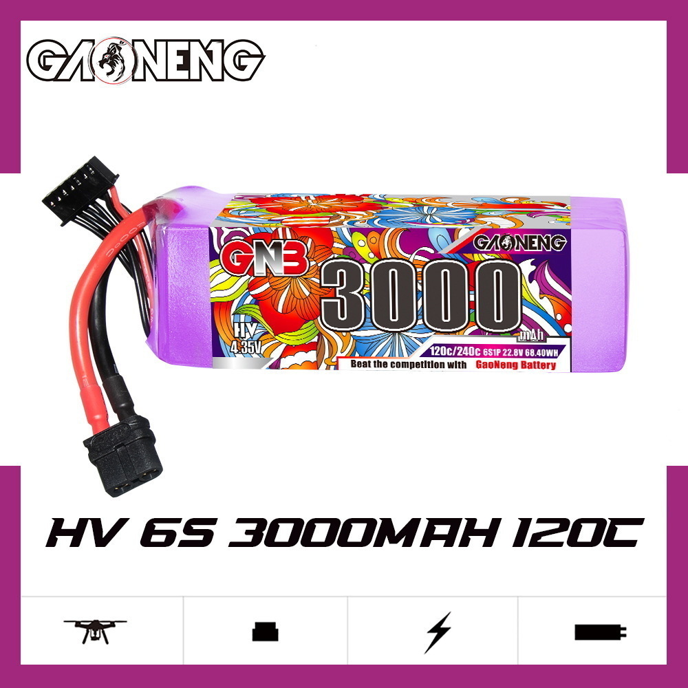 GNB リポバッテリー 6S 22.8V 3000mAh 5 - Lipo Battery 6S のレビューと価格