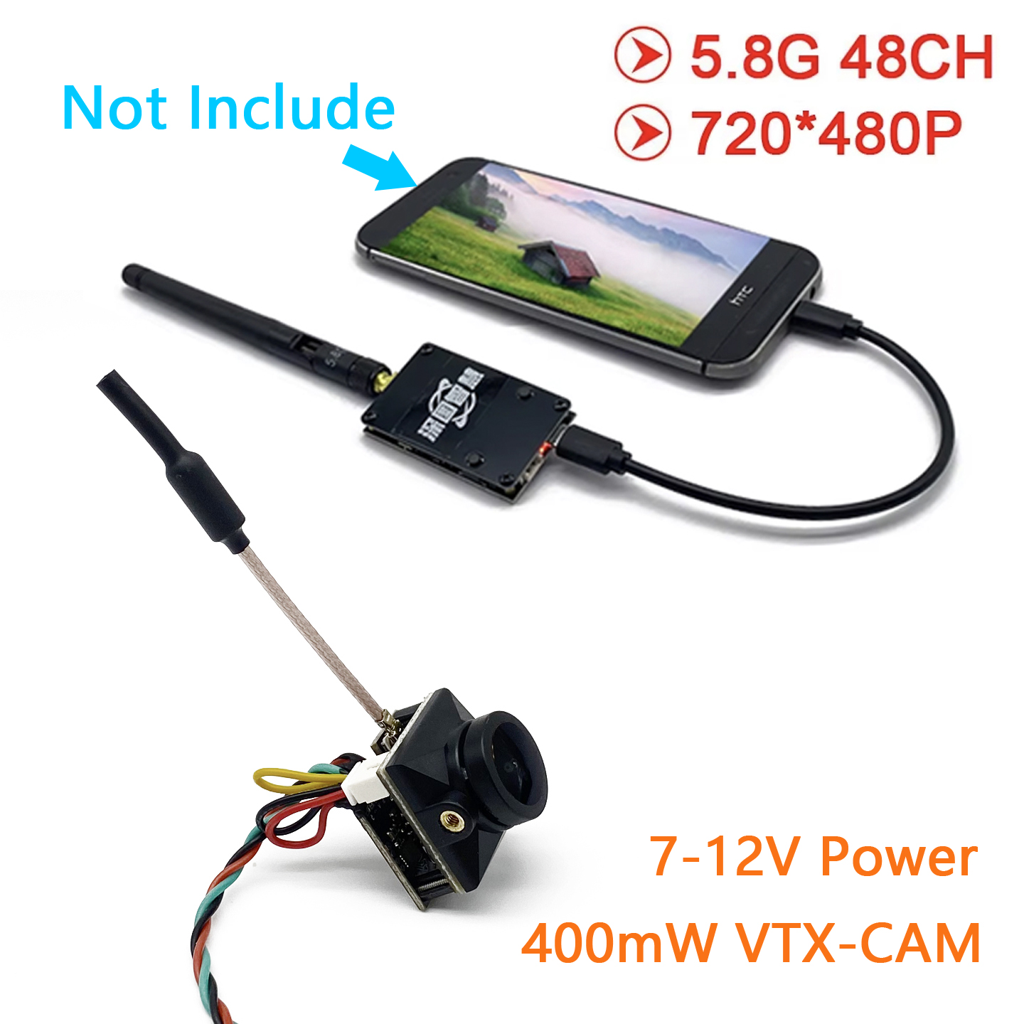 SLONWAKE 5.8GアナログUVC OTGレシーバー（ - Analog Fpv Camera のレビューと価格