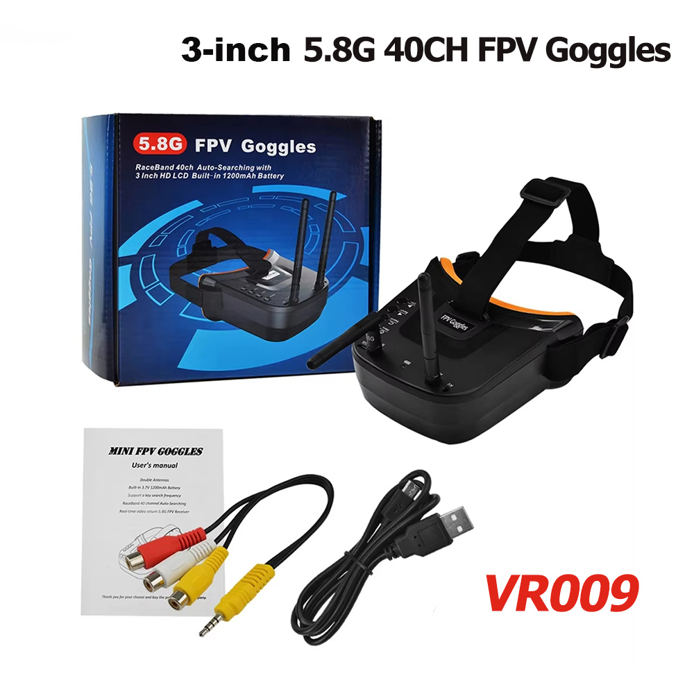 VR009 FPV ビデオゴーグル 3 インチ 480*32 - Fpv Goggles のレビューと価格