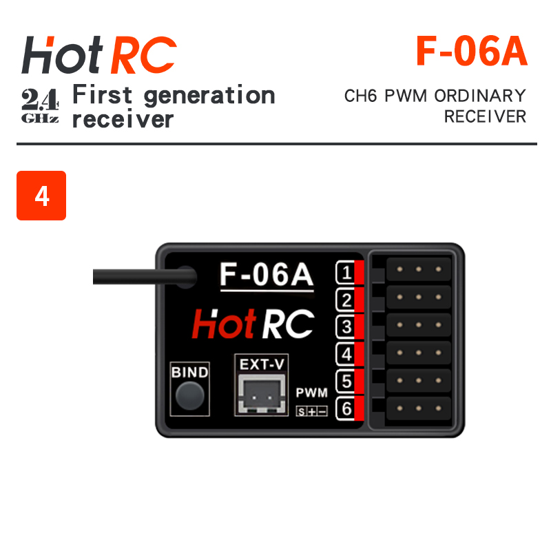 HOTRC 2.4Ghz レシーバー F-01A F-10A - Radio Transmitter 2.4Ghz のレビューと価格