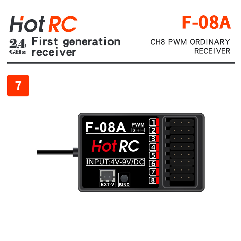 HOTRC 2.4Ghz レシーバー F-01A F-10A - Radio Transmitter 2.4Ghz のレビューと価格