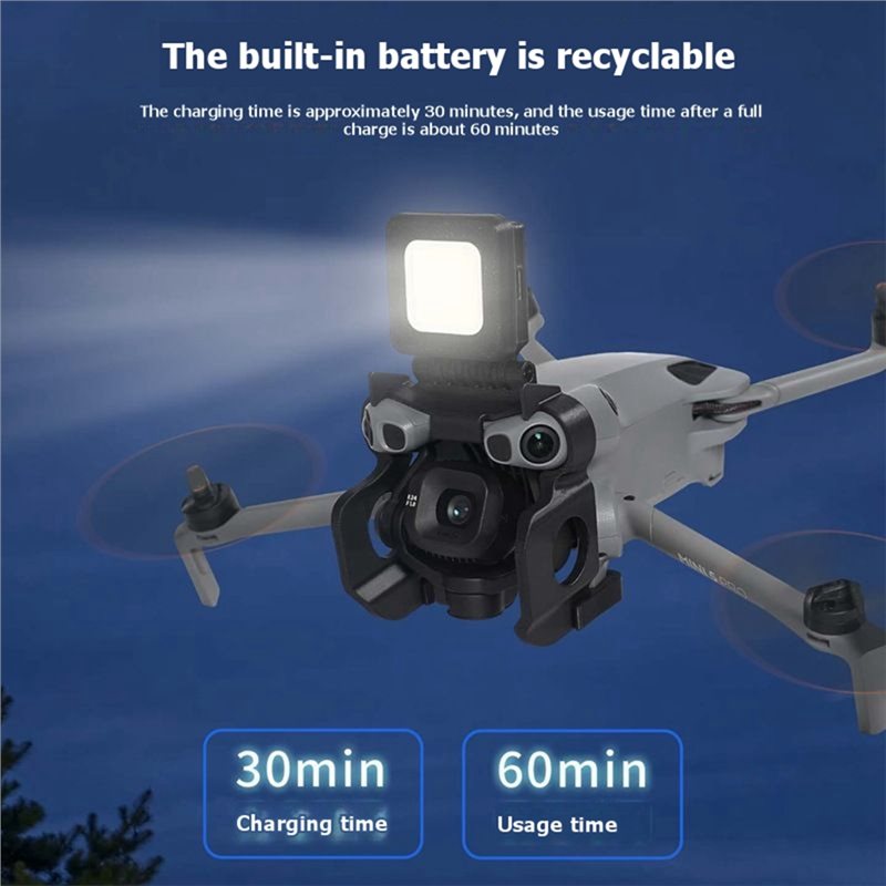 DT98 ドローン夜間飛行ライト トップマウントLEDサーチ - Dji Mini Drone のレビューと価格